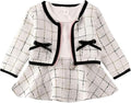 Toddler Kids Baby Girls Plaid Skirt Set Cardigan Jacket Coat + Tutu Dress Set by BOIZONTY