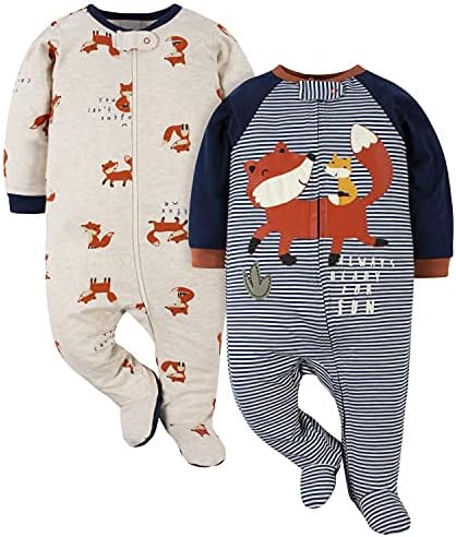 Gerber Baby Boys’ 2-Pack Sleep ‘N Play Pajamas by Gerber
