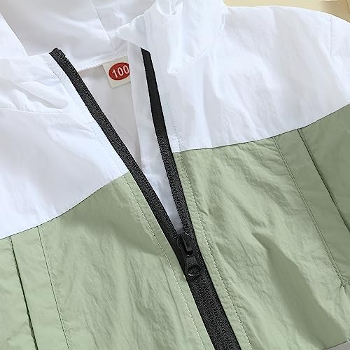 Toddler Baby Girl Windbreaker Jacket Zip Up Hoodie Long Sleeve Sweatshirt - Image 5