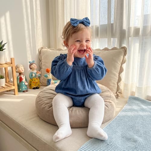 Baby Girl Denim Outfit Button Romper Jean Jumpsuit Shorts Overalls Toddler - Image 3
