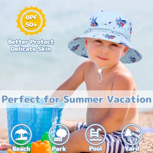 Baby Sun Hat Baby Boy Hats Toddler Hat UPF 50+ Bucket Hat - Image 3