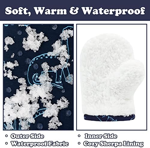 Sarfel Toddler Mittens Waterproof Toddler Gloves Baby Winter Mittens Toddler - Image 5