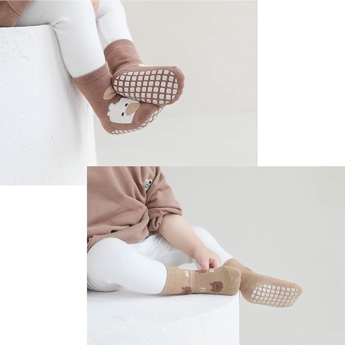 Exegawe Toddler Non Slip Socks, Cute Baby Socks - Image 2