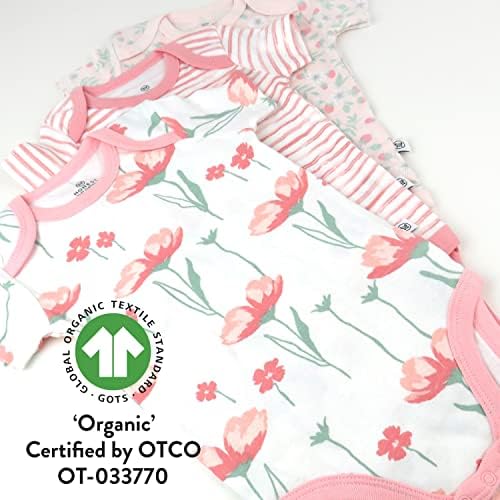 HonestBaby unisex-baby 3-pack Short Sleeve Bodysuits One-piece 100% Organic - Image 4