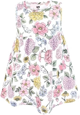 Hudson Baby Infant and Toddler Girls Cotton Dress and Cardigan Set - Image 4