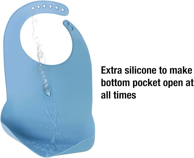 Emptycolor Silicone Adult Bib for Men & Women Waterproof Bib - Image 4