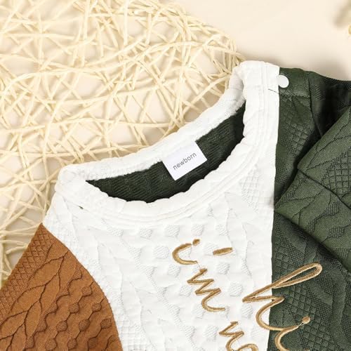 GRNSHTS Newborn Baby Boy Romper Coming Home Outfits Letter Print Bodysuit - Image 4