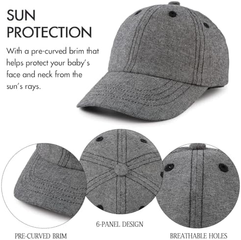 JANGANNSA Cotton Toddler Baseball Cap Baby Boy Sun Hat - Image 4