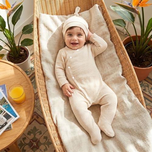 Kuriozud Newborn Baby Boy Going Home Outfit Kimono Romper - Image 3