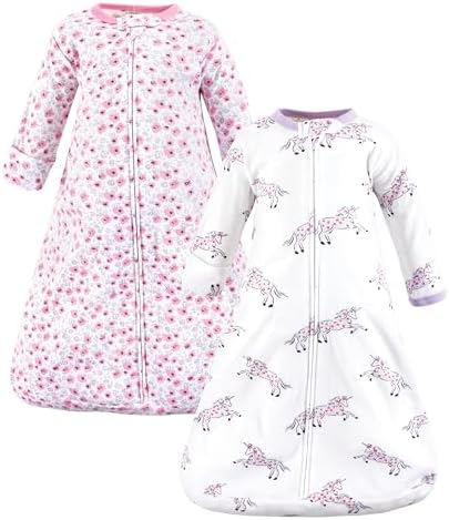Hudson Baby Unisex Baby Cotton Long-Sleeve Wearable Sleeping Bag by HudsonBaby