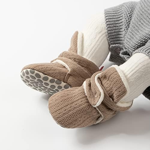 HsdsBebe Unisex Newborn Baby Cotton Booties Non-Slip Sole - Image 3