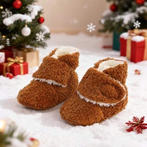 Baby Booties Cozy Fleece Slippers Soft Baby Shoes - Image 3