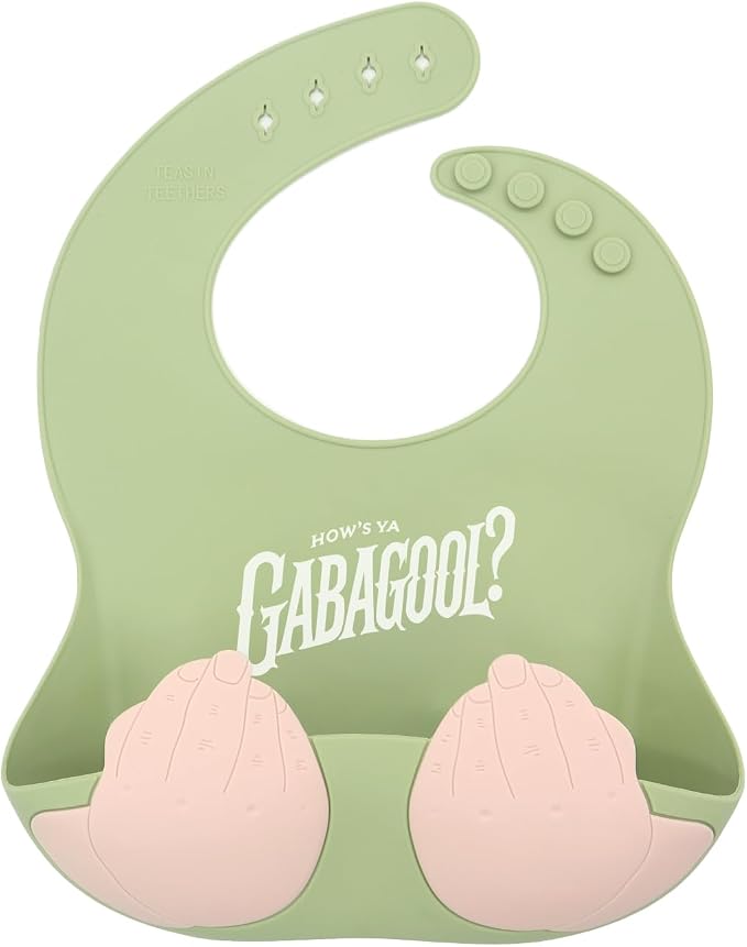 Teasin' Teethers Funny Italian Silicone Baby Bib by Unknown