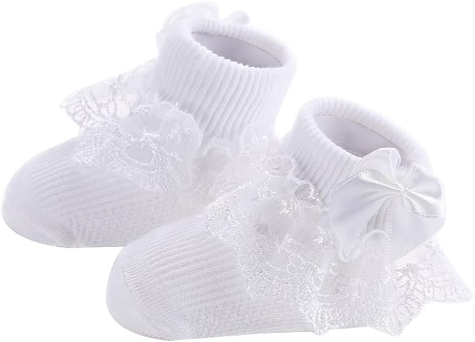 PrinceSasa Little Baby Girl Princess Lace Ruffles Socks Set - Image 6