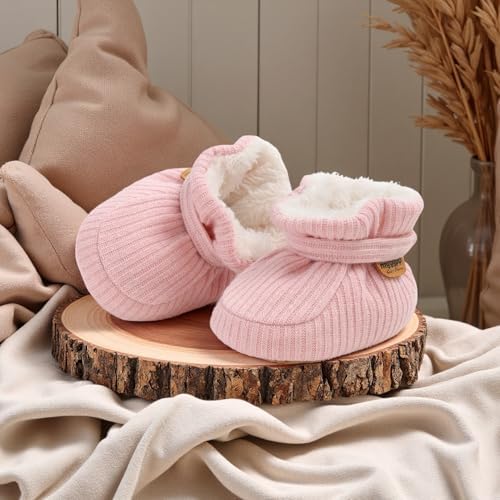 HsdsBebe Unisex Newborn Baby Cotton Booties Non-Slip Sole - Image 3