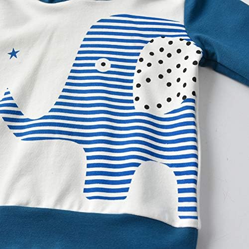 KuKitty Toddler Infant Baby Boy Clothes Animal Style Long Sleeve Hoodie Tops - Image 4