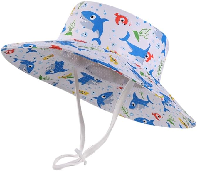 LANGZHEN Sun Protection Hat for Kids Toddler Boys Girls Wide Brim Summer by LANGZHEN