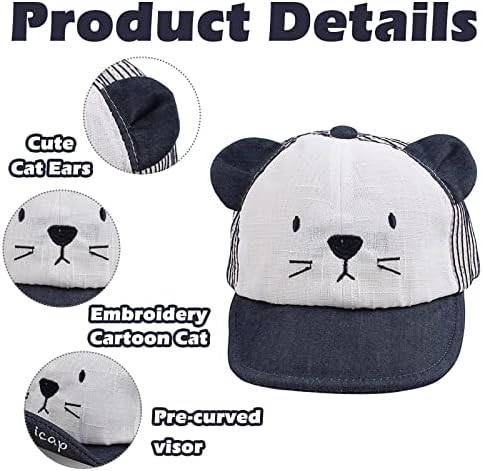 JANGANNSA Baby Duck Cap Infant Kids Sun Hat Bear Cute Cartoon Caps Spring Summer - Image 4