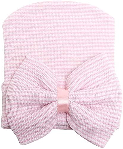 DRESHOW BQUBO 4 Pack Newborn Hospital Hat Infant Baby Hat Cap - Image 3