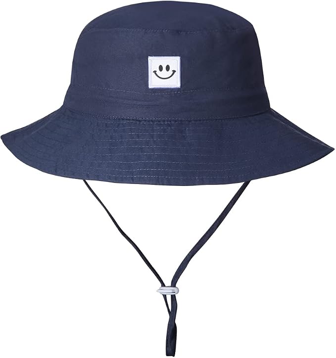 Baby Sun Hat Smile Face UPF 50+ Toddler Bucket Hat - Image 3