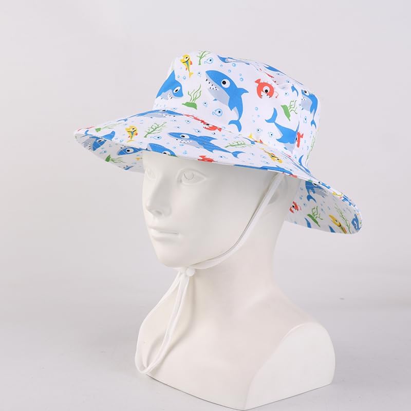 LANGZHEN Sun Protection Hat for Kids Toddler Boys Girls Wide Brim Summer - Image 3
