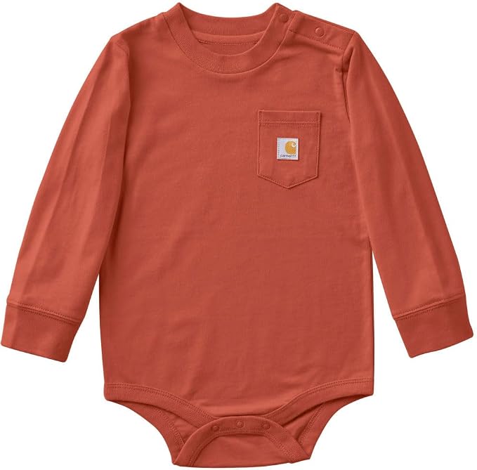 Carhartt Long-Sleeve Pocket Bodysuit | 100% Cotton | Made From Breathable by Carhartt