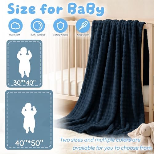 Fleece Baby Blanket for Girls Boys, Soft Cozy Cute Infant Toddler Receiving - Image 4