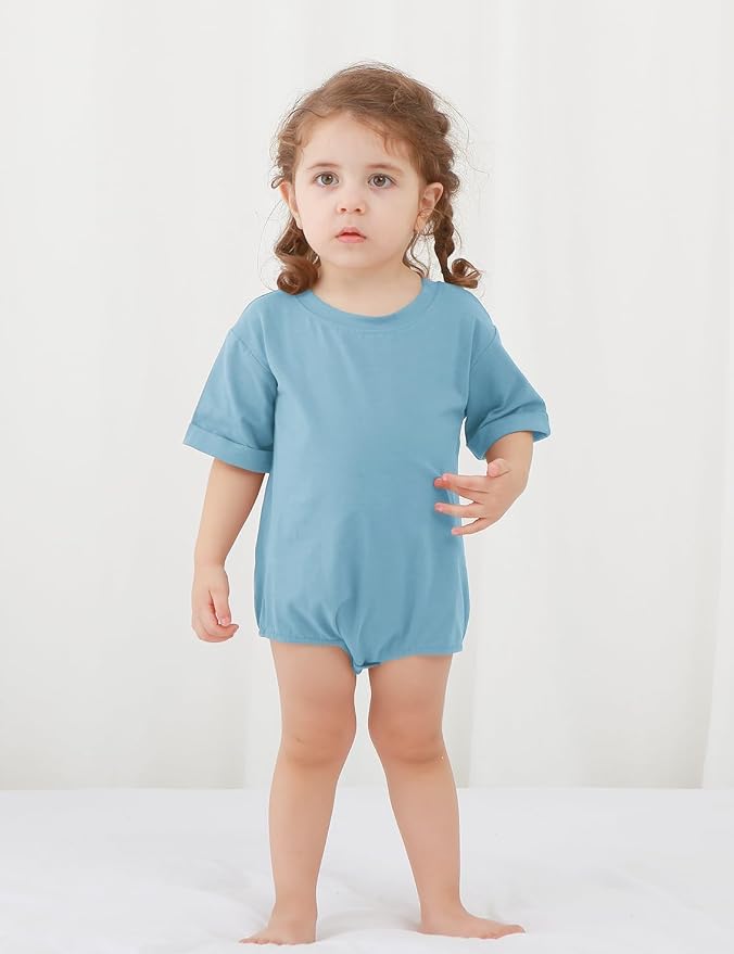 Jimonda Baby Bubble Rompers Boy Girl Cotton Shirt Clothes | Soft, breathable - Image 2