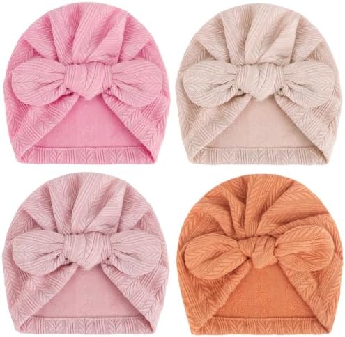 DRESHOW BQUBO Newborn Baby Bow Knot Turban Hat Hospital Hat Baby Infant Beanie by DRESHOW