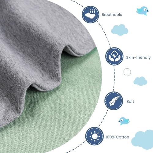 ZIGJOY Swaddle Sleep Sack 3-6 Months, 1.0 Tog Cotton Baby Swaddle Blanket - Image 2