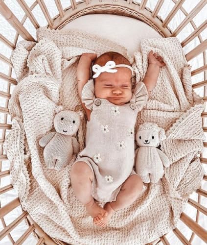 Baby Girl Summer Sleeveless Knit Sweater Romper - Image 3