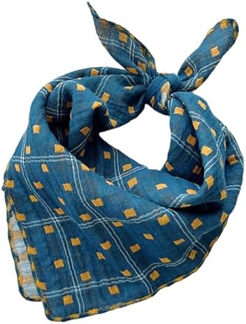 Double Layers Two Tones Dog Cotton Bandana Bibs Scarf DCB01 B&Y by Pemilosci