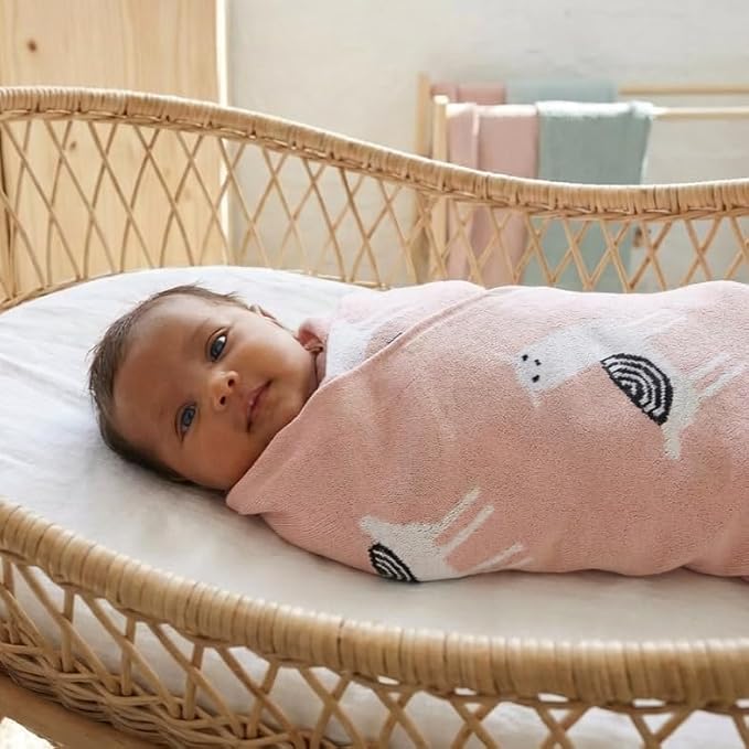 Knit Swaddling Baby Blanket - Image 9