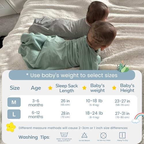 ZIGJOY Swaddle Sleep Sack 3-6 Months, 1.0 Tog Cotton Baby Swaddle Blanket - Image 6