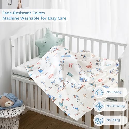 Baby Swaddle Blankets, Bamboo Muslin Receiving Blanket | 1-Pack, Lightweight & - Image 5