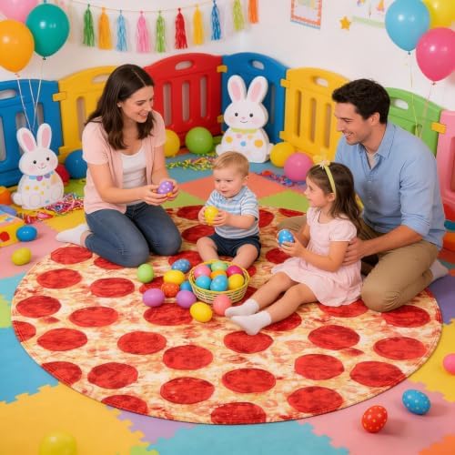 SeaRoomy 71 in Pizza Blanket, Novelty Funny Food Throw Blanket - Image 2