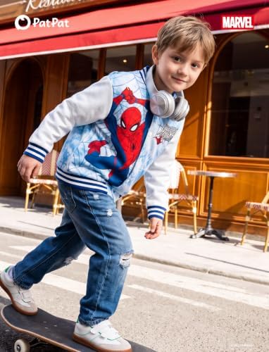 Disney Bomber Jacket Spider Man Marvel Toy Story Cars Varsity Cardigan2-13Y - Image 3