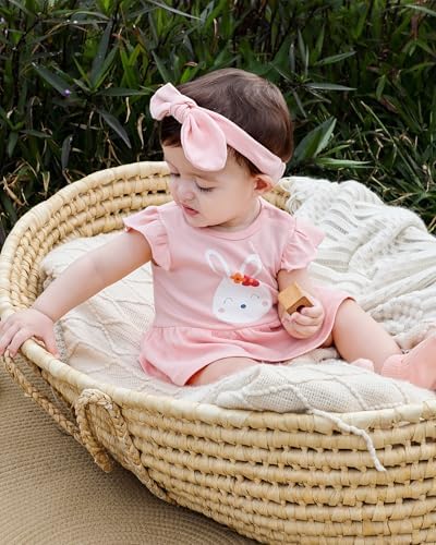 Baby Girls Romper Summer Ruffled Sleeve Bodysuit Dresses Infant Girl Clothes - Image 2