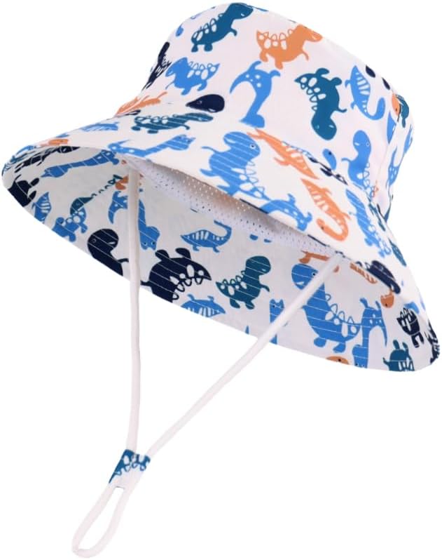 LANGZHEN Sun Protection Hat for Kids Toddler Boys Girls Wide Brim Summer by LANGZHEN