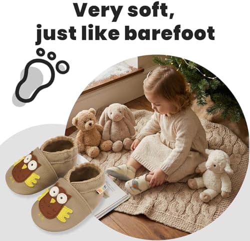 YALION Baby Soft Leather Shoes Suede Sole Infant Toddler First Walking Sports - Image 5
