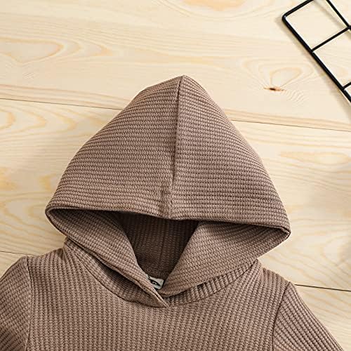 Thorn Tree Newborn Unisex Baby Clothes Set Hooded Long Sleeve Bodysuit Stretchy - Image 3