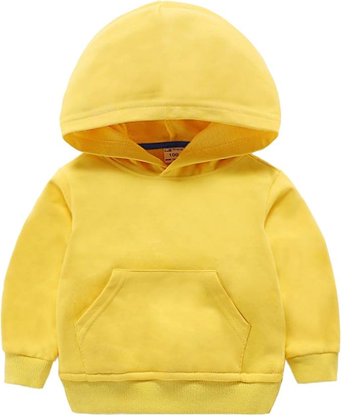 Ding-dong Baby Toddler Kid Boy Girl Solid Casual Pocket Hoodie Sweatershirt by Unknown