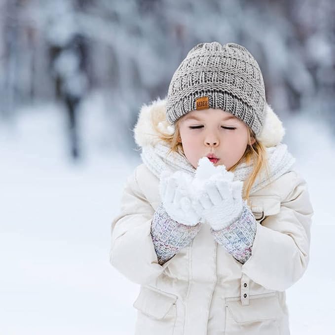 REDESS Baby Kids Winter Warm Hats, Infant Toddler Children Beanie Knit Cap - Image 5