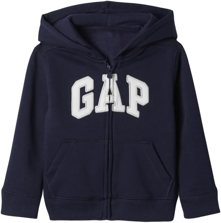GAP Baby Boys' Playtime Favorites Logo Full Zip Hoodie Hooded Sweatshirt by GAP
