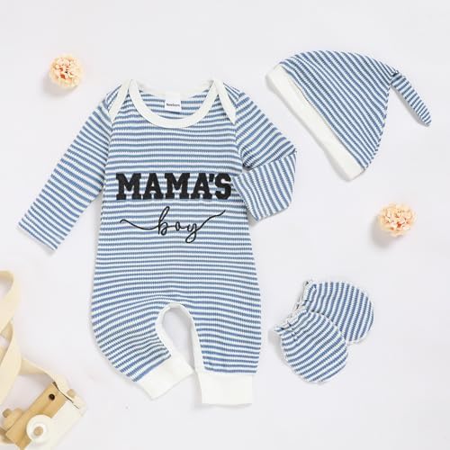 GRNSHTS Newborn Baby Boy Romper Coming Home Outfits Letter Print Bodysuit - Image 2