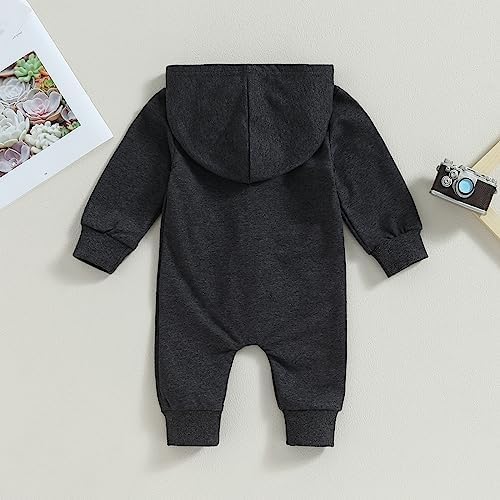 Fall Baby Clothes Newborn Boy Girl Hoodie Romper Long Sleeve Jumpsuit Winter - Image 4