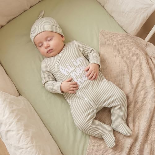 Kuriozud Newborn Baby Boy Going Home Outfit Kimono Romper - Image 2