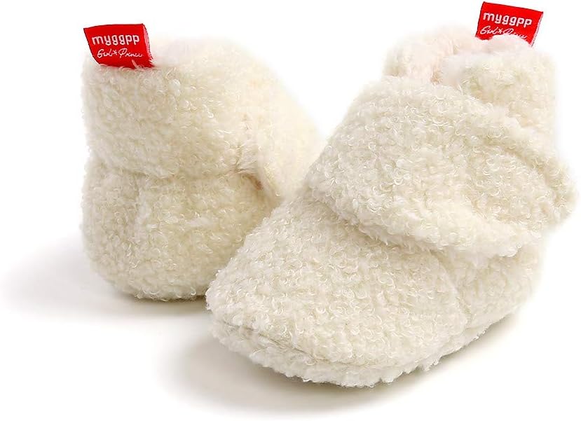 Baby Booties Cozy Fleece Slippers Soft Baby Shoes - Image 4