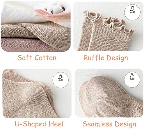 Toddler Girl Ruffle Socks Baby Girls Knee High Socks - Image 5