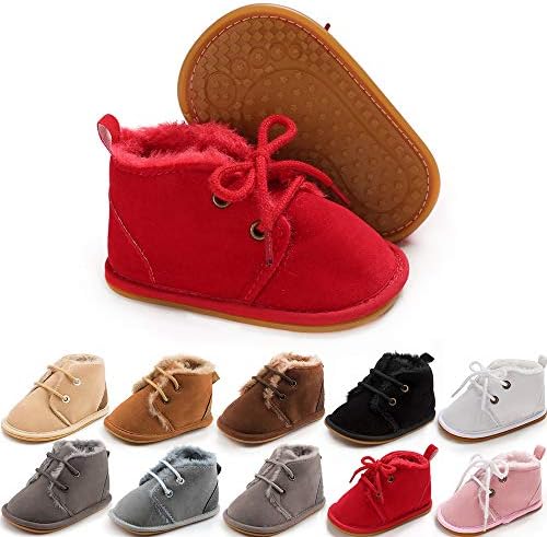Meckior Baby Booties Newborn Infant Unisex Baby Girls Boys Velvet Rubber by Meckior